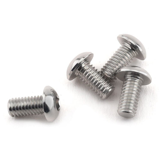 Yokomo 3x6mm Aluminum BD9 Button Head Hex Screw (4)