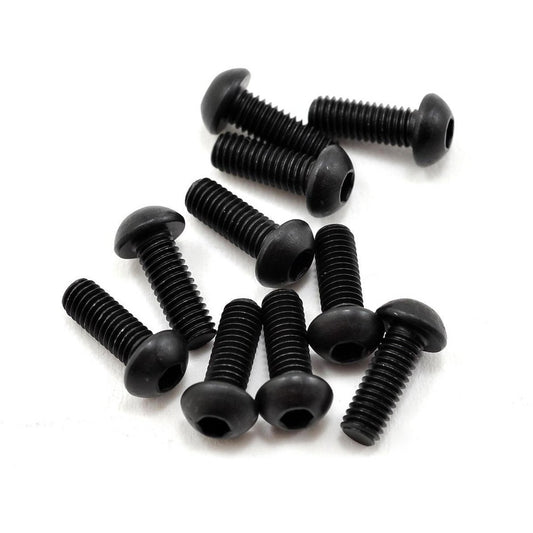 Yokomo 3x8mm Button Head Hex Screw (10)