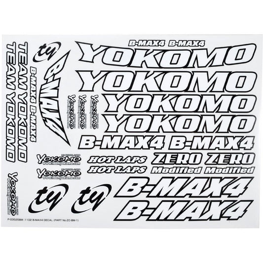 Yokomo B-MAX4 Decal Sheet