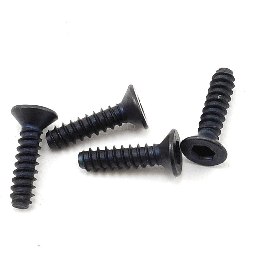 Yokomo 2x8mm Flat Head Tapping Hex Screw (4)