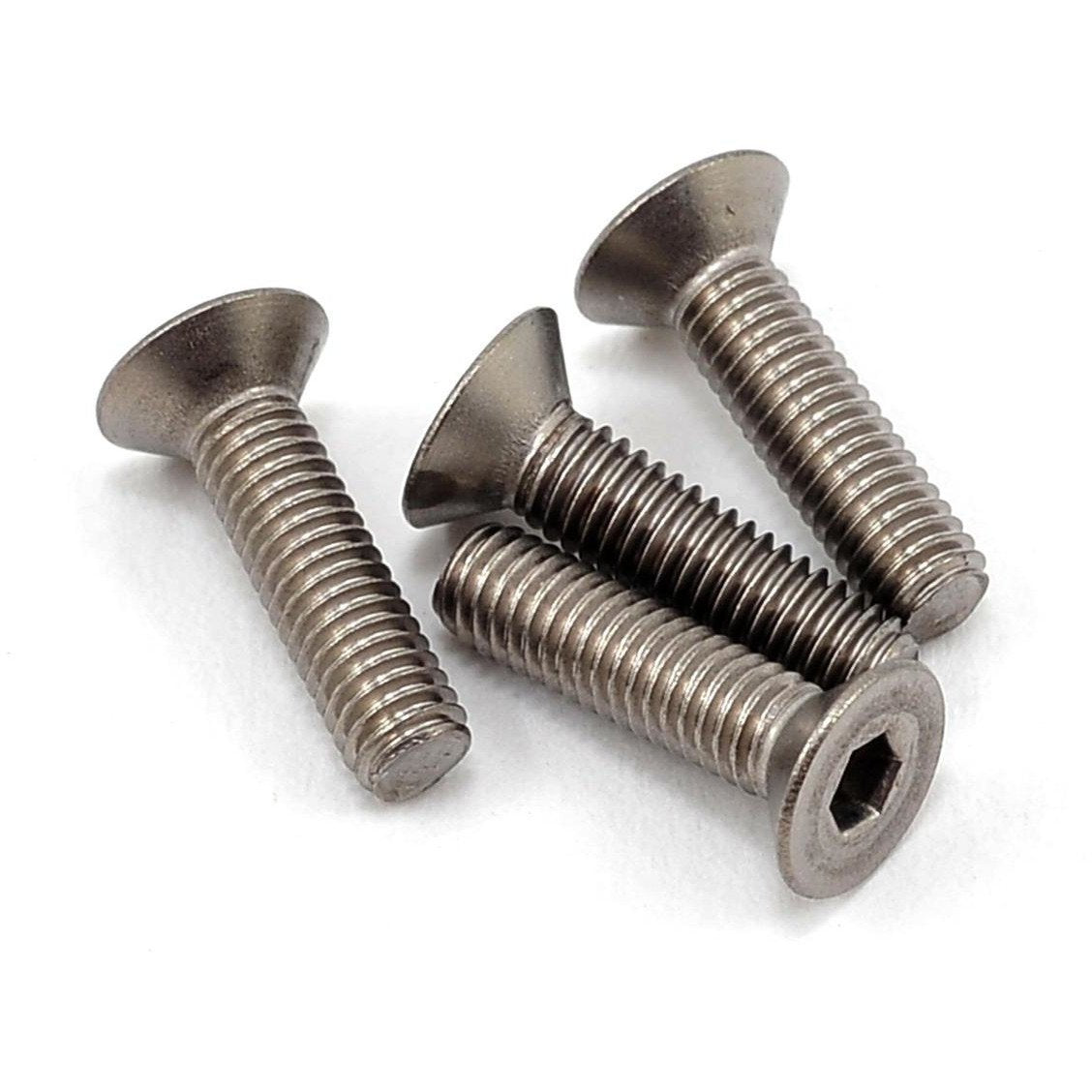 Yokomo 3x12mm Titanium Flat Head Screw (4)