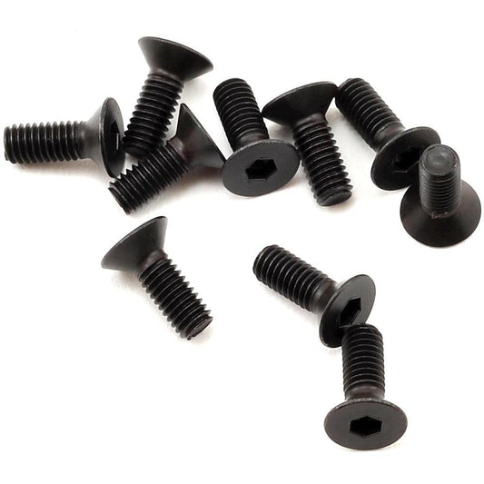 Yokomo 3x8mm Flat Head Hex Screw (10)