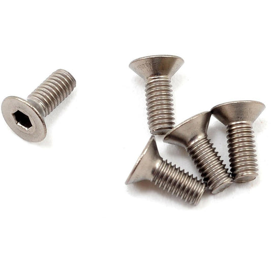 Yokomo 3x8mm Titanium Flat Head Screw (5)