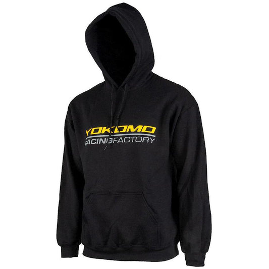 Yokomo Racing Factory Hoodie Sweatshirt (Black) (M)